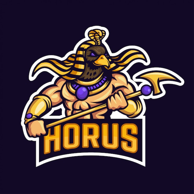 Vektor e sport logo horus