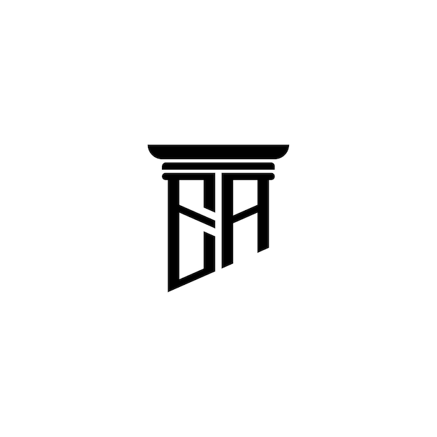 EA-Monogramm-Logo-Design, Buchstabe, Text, Name, Symbol, monochromes Logo, Alphabet-Zeichen, einfaches Logo