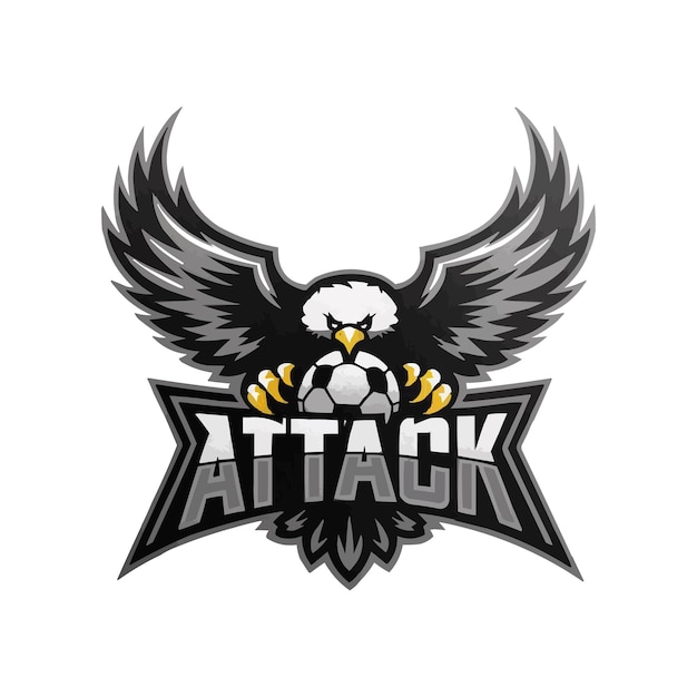 Vektor eagle attack-t-shirt-design
