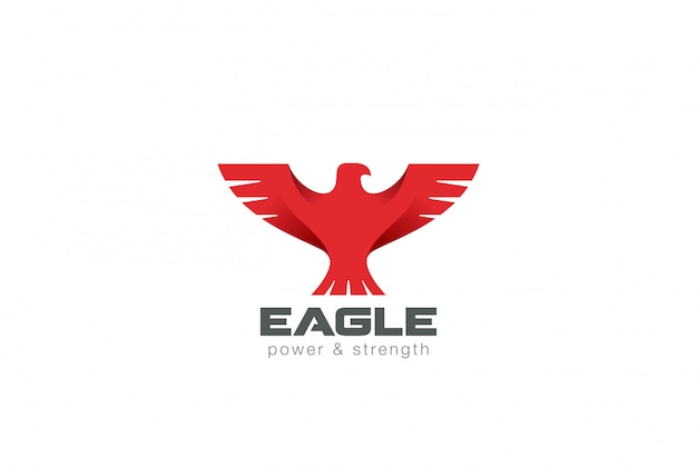 Eagle bird abstrakte logo-symbol.