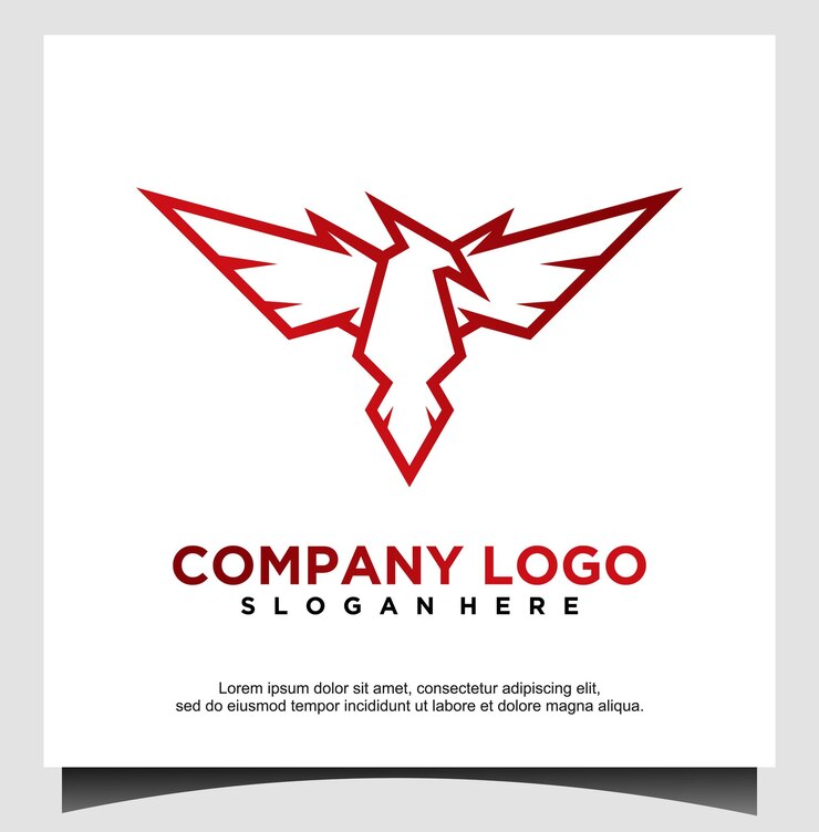 Eagle-Form Logo-Vorlage Design