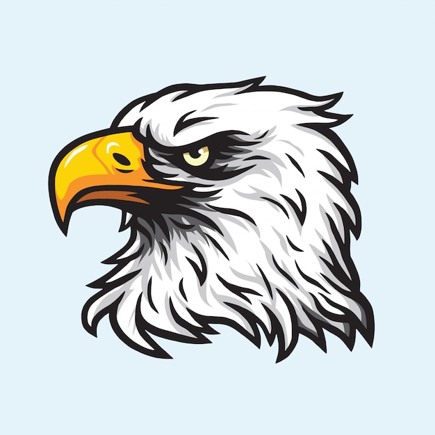 Eagle Head Mascot-Vektor-Logo