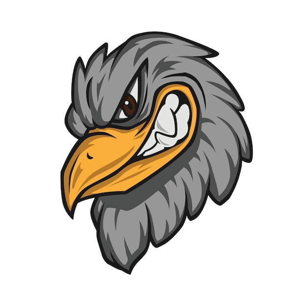 Eagle Head Maskottchen Logo Vektor