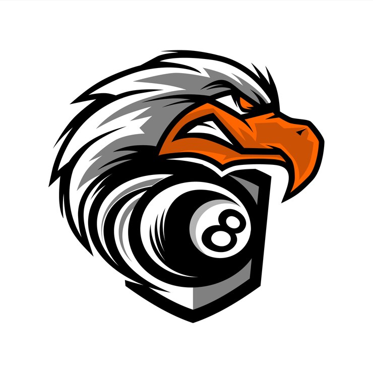 Eagle Kopf Billard Team Logo
