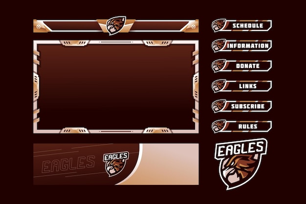 Vektor eagles gaming panel overlay