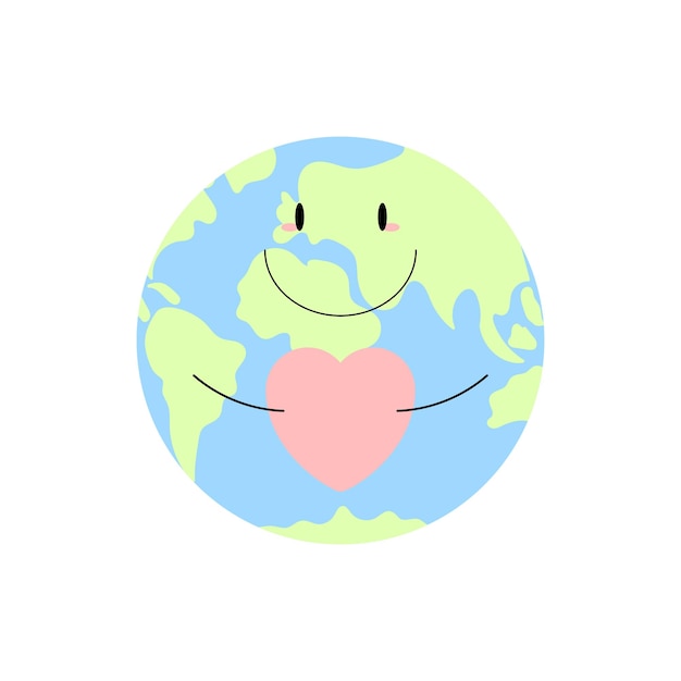 Earth world vector illustration grüner tag
