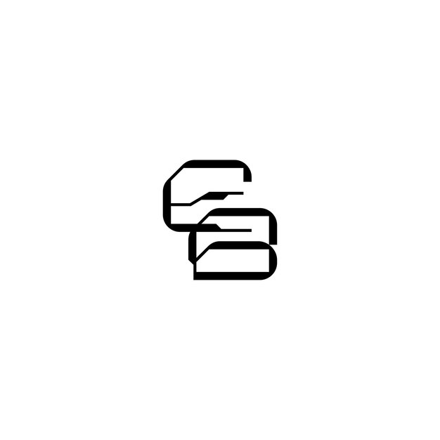 EB-Monogramm-Logo-Design, Buchstabe, Text, Name, Symbol, einfarbig, Logo, Alphabet, Zeichen, einfaches Logo