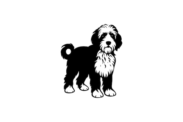 Vektor ebenes bernedoodle-icon