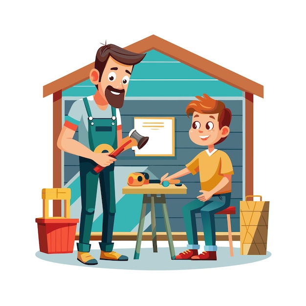 Echte Familienmomente Vektorillustrationskonzepte