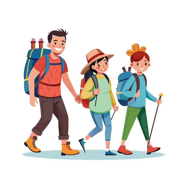 Echte Familienmomente Vektorillustrationskonzepte