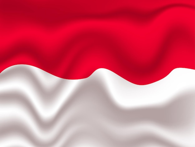 Echte indonesische flagge