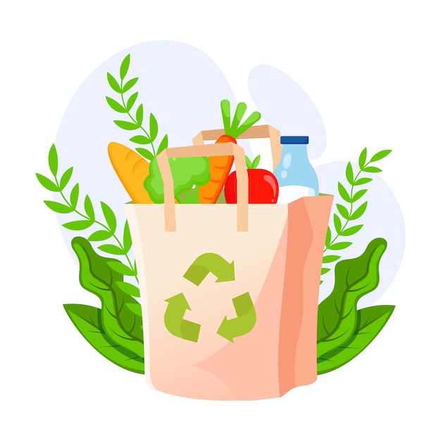 Eco-bag-logo-design-vorlage