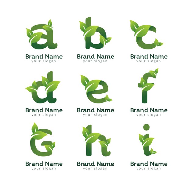 Eco grüne Briefkastenlogo-Designschablone