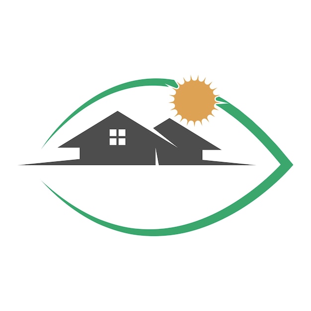 Eco-haus-logo-icon-design