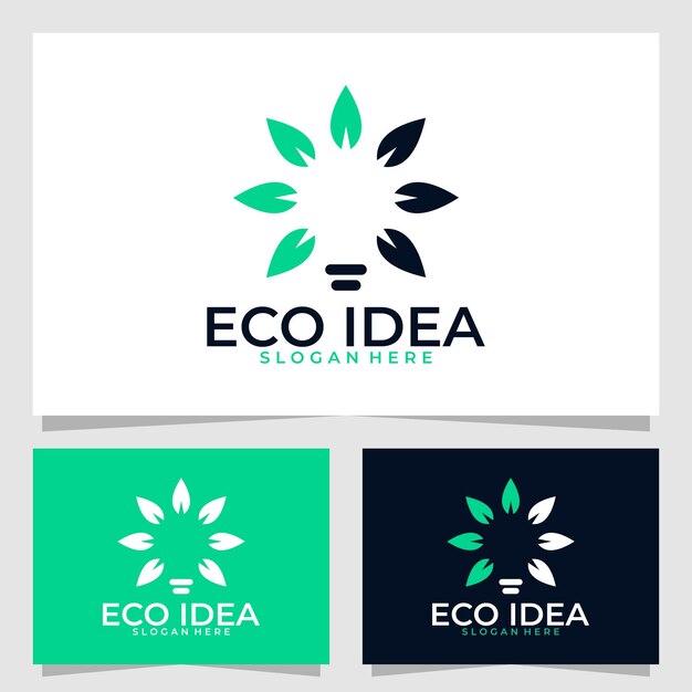 Eco-idee-logo-vektor-design-vorlage