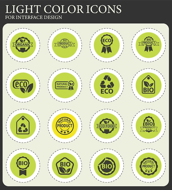 Eco-label-icon-set