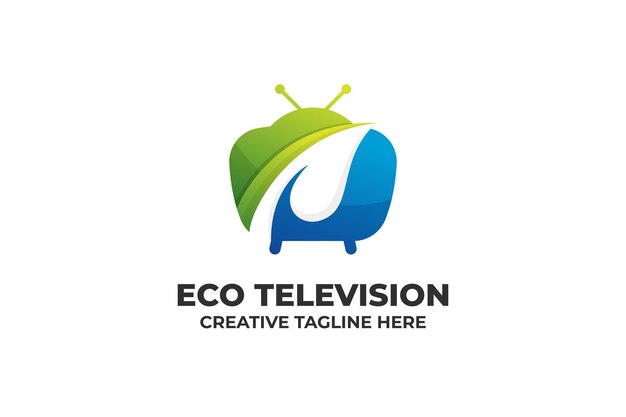 Eco nature television farbverlauf logo