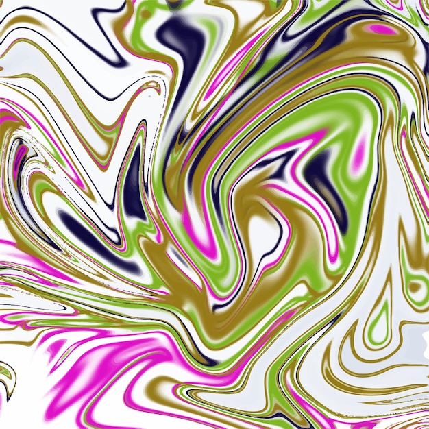 Ector illustration moderner bunter flusshintergrund wellenfarbe flüssige formnagelneue farbige illust