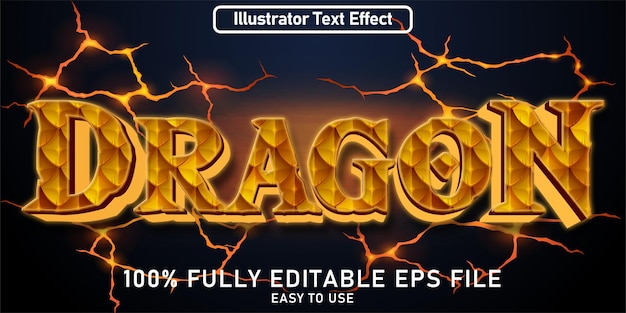 EDIT TABLE TEXT EFFEKT Gelber Drache