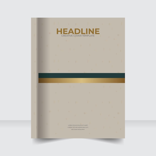 Editable Company Profile Book Cover for Annual Reports Trendy and Creative Business Summary Cover