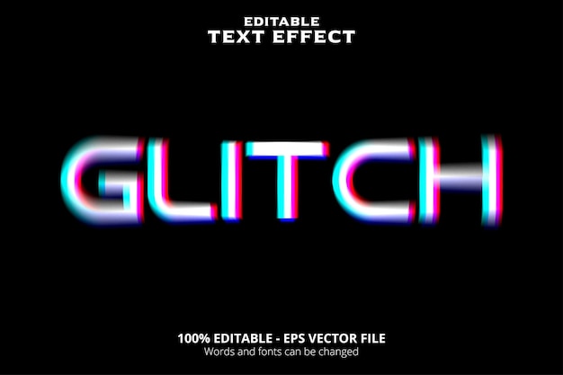 Editierbarer glitch-texteffekt