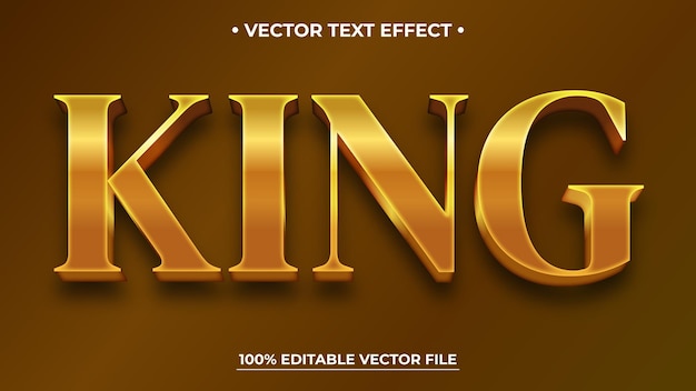 Editierbarer Luxus 3D-Gold-Text-Effekt Eleganter Schriftstil für Logo, Titel oder Überschrift