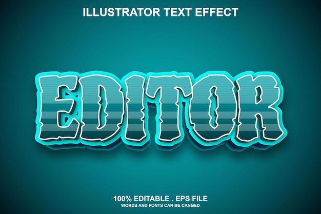 Editor texteffekt editierbar