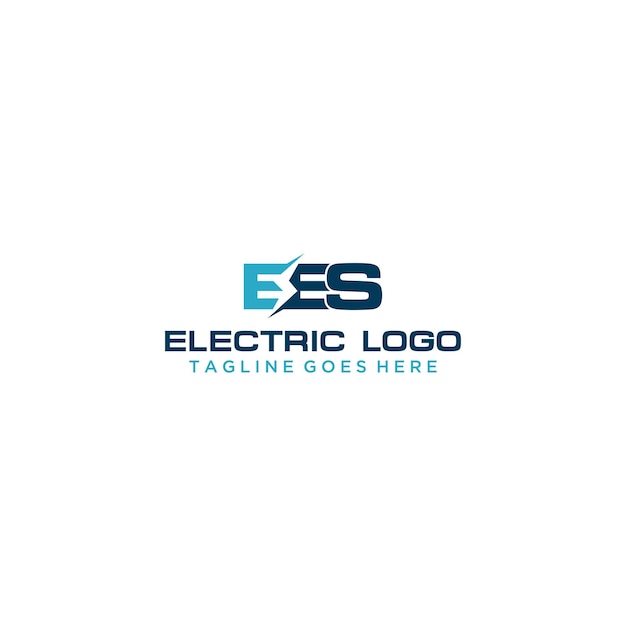 Vektor ees elektrisches logo-schild-design