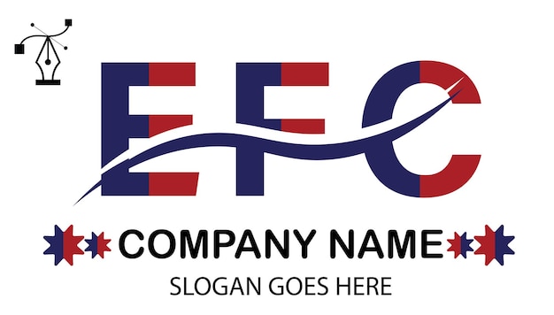 Vektor efc-letter-logo
