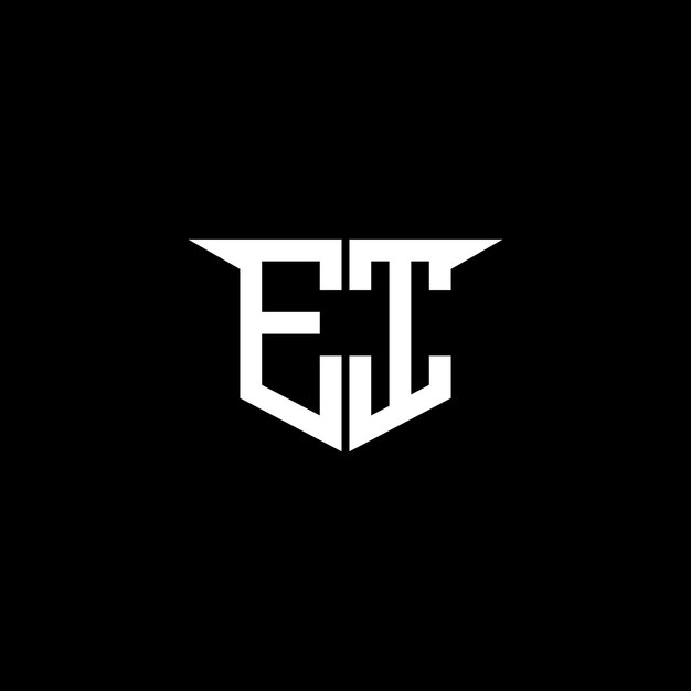 EI Modernes Bau-Logo mit symmetrischem Design