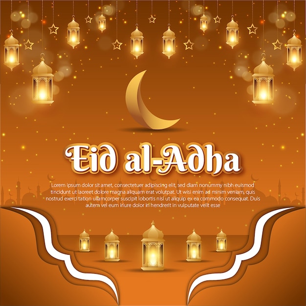 Eid al adha grußkarte