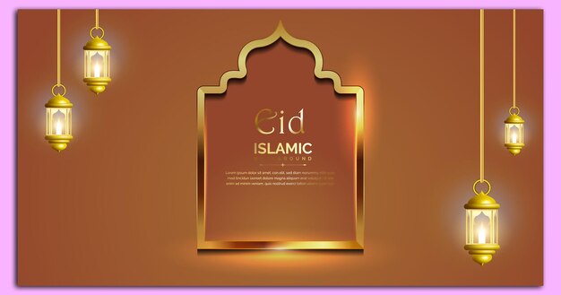 Eid al-adha mubarak islamisches fest banner auf den sozialen medien