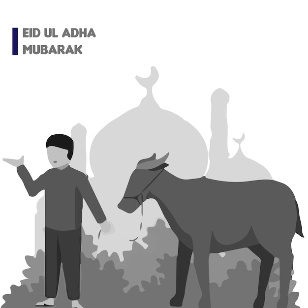 Eid al Adha Mubarak islamisches Festival Social Media Banner Vorlage