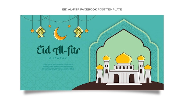 Eid al fitr facebook post vorlage