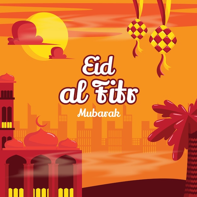 Eid al fitri grußvorlage