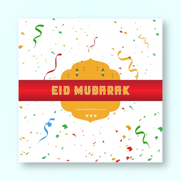 Eid-feier-grußkartenillustration