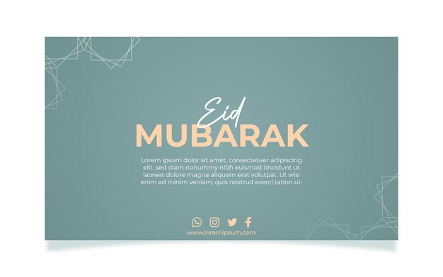 Vektor eid mubarak-banner-design