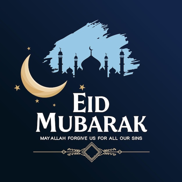 Eid Mubarak Grüßkarte