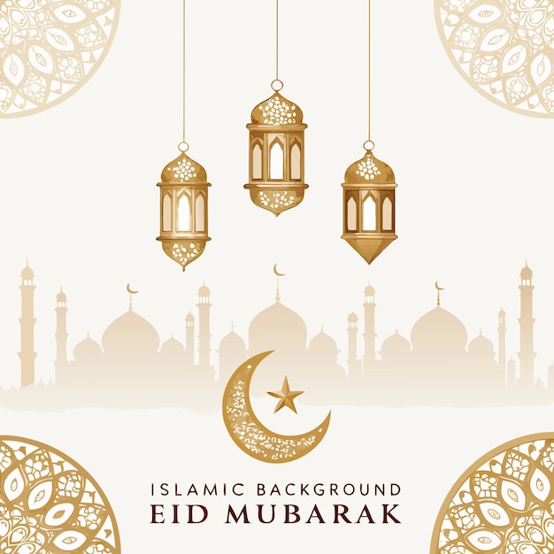 Eid Mubarak islamischer Hintergrund