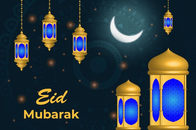 Eid mubarak kreatives vektordesign