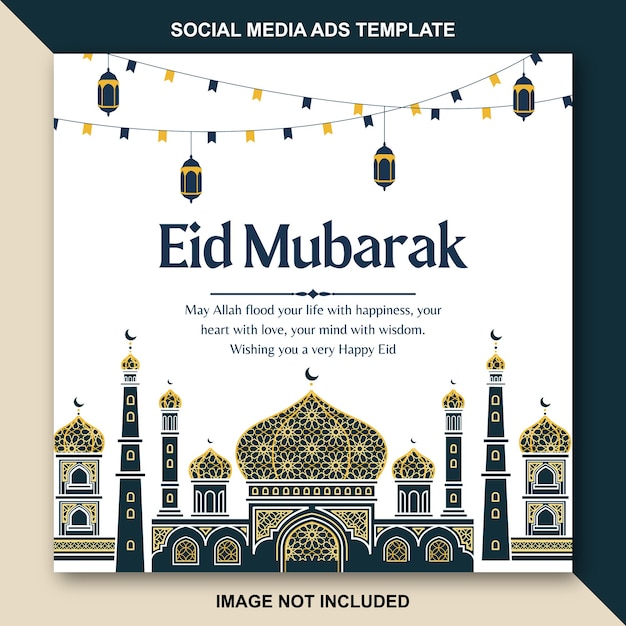 Eid Mubarak Socail Mediendesign