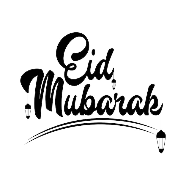 Eid Mubarak Typografie Vektor-Design