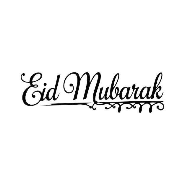 Eid Mubarak Typographie Vektor-Illustration