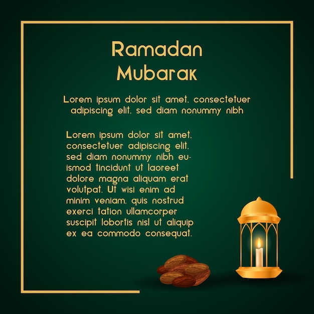 Eid mubarak und eid social media banner vorlage