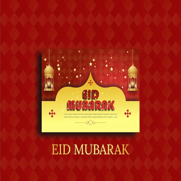 Vektor eid mubarak und eid ulfitr social-media-banner-vorlage