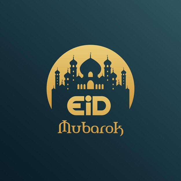 Eid mubarak vektor-illustrationsdesign