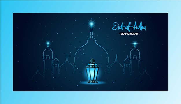 Eid mubarak wünscht i happy eid al adha 2022 template i eid mubarak banner design by robigraphics