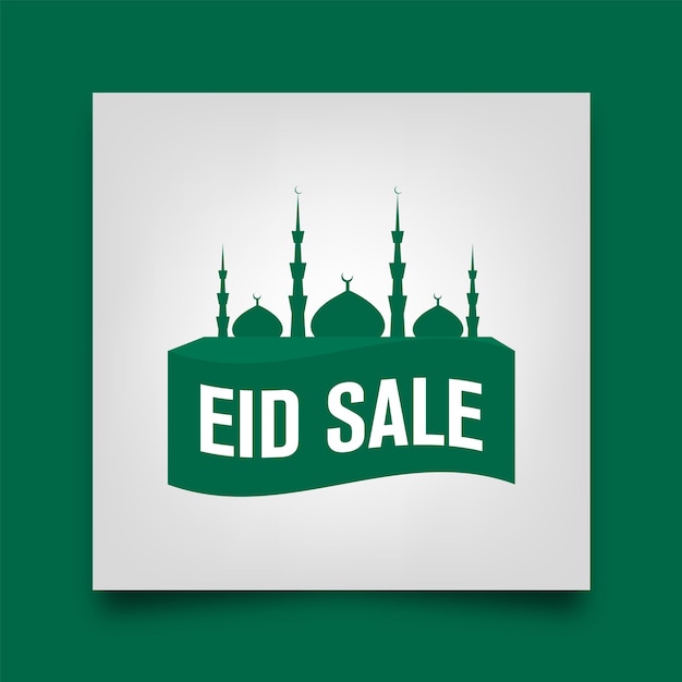 Eid sale social media post template design für die eid sale banner posterbroschüre