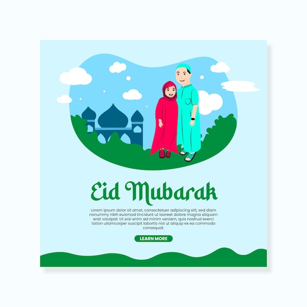 Eid-social-media-post-illustration