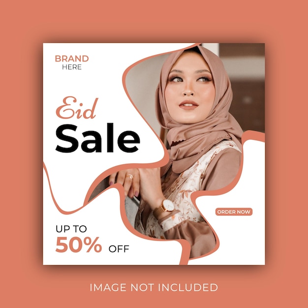 Eid special fashion sale social media beitragsvorlage